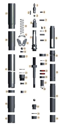 绳索钻具双管总成 钻具总成BC(BQ)NC(NQ)HC(HQ)